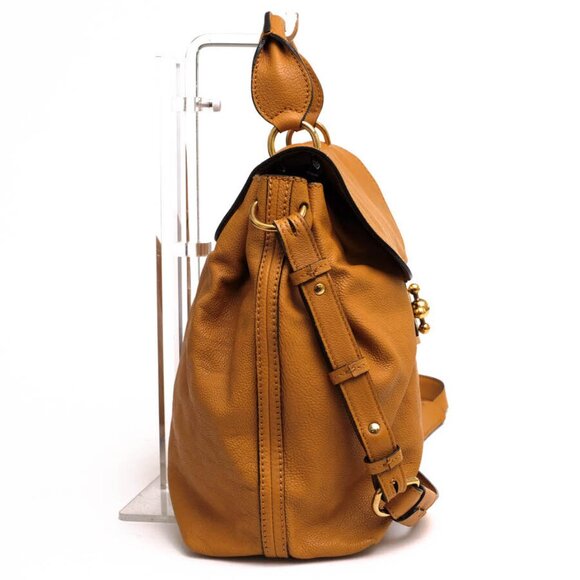 Auth Chloe Elsie handbag in Brown Cowhide Calf Leather in Good Condition - Picture 4 of 8